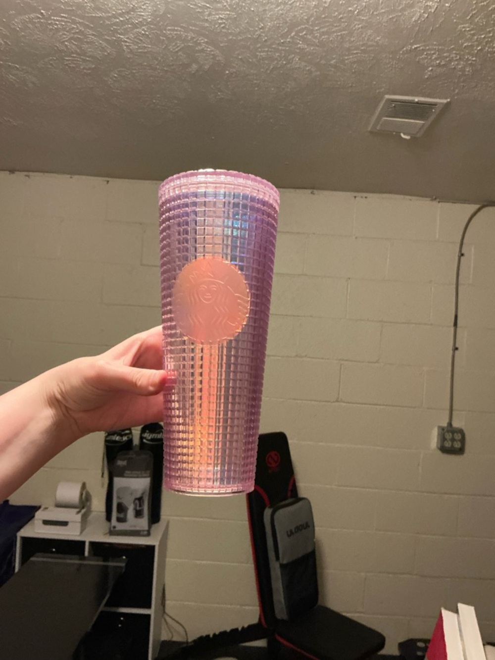 Starbucks Pink and Purple Iridescent Studded Tumbler